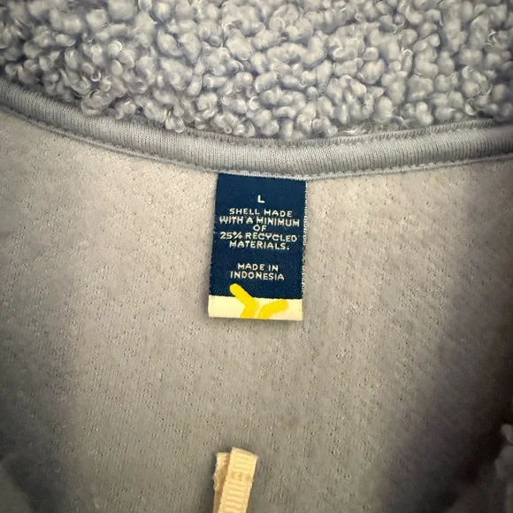 Old Navy Women's Loose Sherpa Quarter Zip - Picture 4 of 4